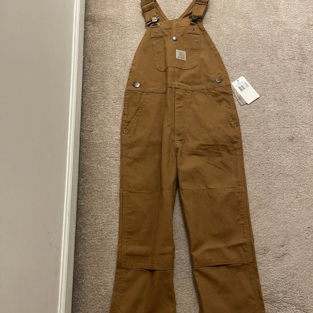 NWT carthartt bib overalls kids size 6